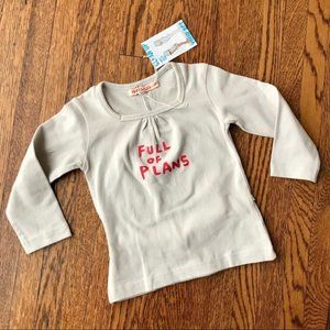 NWT Imps & Elfs "Full Of Plans" Organic Shirt